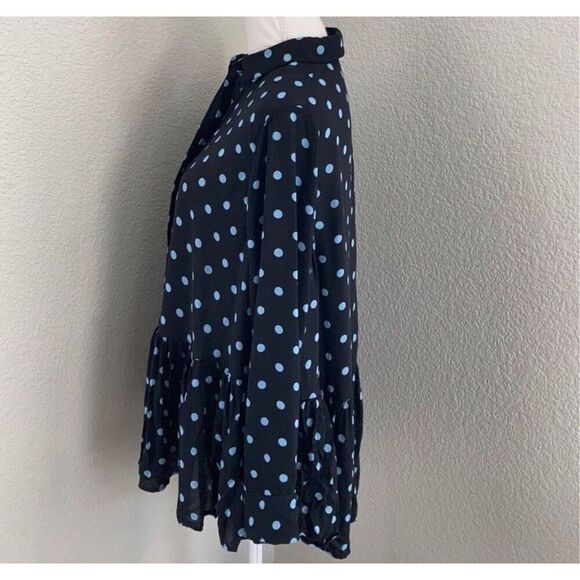 Zara Woman Oversized Drop Waist Polka Dot Tunic Size Medium - Picture 9 of 11
